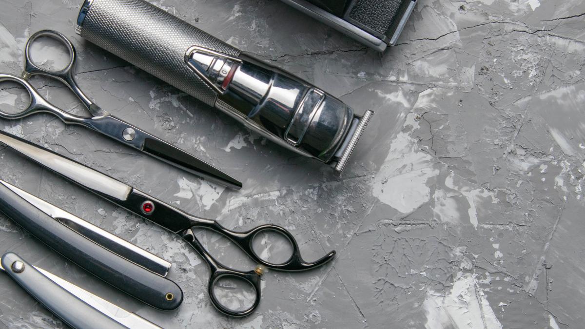 Barbering tools–which count as tax write-offs–are displayed here in the image.